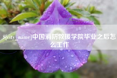 张家口中国消防救援学院毕业之后怎么工作