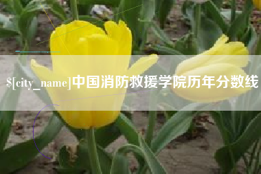 张家口中国消防救援学院历年分数线