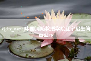 张家口中国消防救援学院辽宁招生简章公示