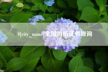 张家口全国消防证书查询