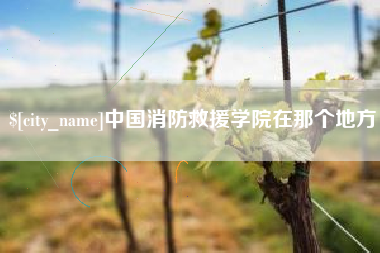 张家口中国消防救援学院在那个地方