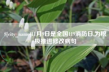 张家口11月9日是全国119消防日,为积极推进修改病句
