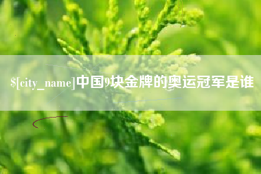张家口中国9块金牌的奥运冠军是谁