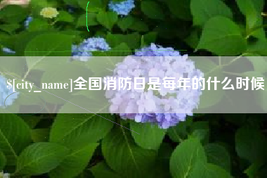 张家口全国消防日是每年的什么时候