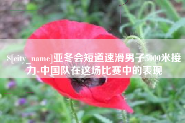 张家口亚冬会短道速滑男子5000米接力-中国队在这场比赛中的表现