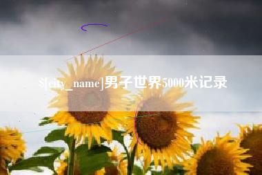 张家口男子世界5000米记录