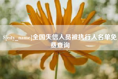 张家口全国失信人员被执行人名单免费查询