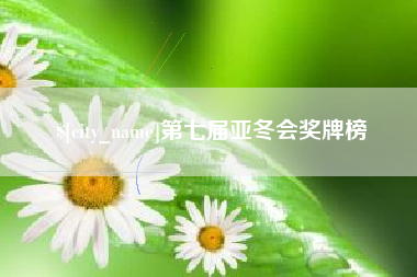 张家口第七届亚冬会奖牌榜