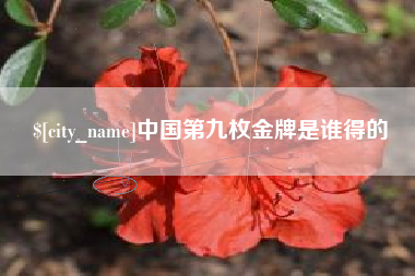 张家口中国第九枚金牌是谁得的
