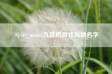 张家口九宫格游戏叫啥名字