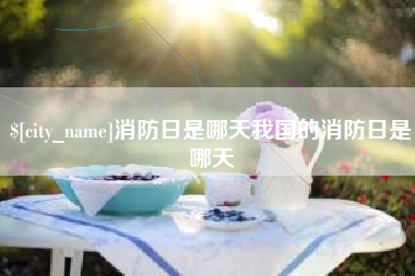 张家口消防日是哪天我国的消防日是哪天