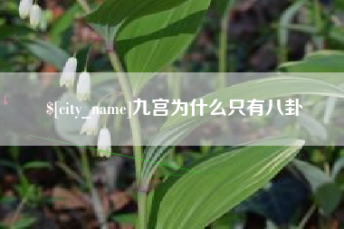 张家口九宫为什么只有八卦
