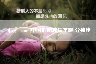 张家口中国消防救援学院 分数线