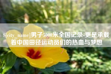 张家口男子5000米全国记录-更是承载着中国田径运动员们的热血与梦想