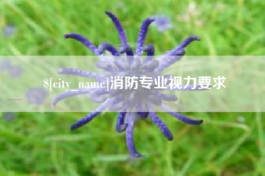 张家口消防专业视力要求