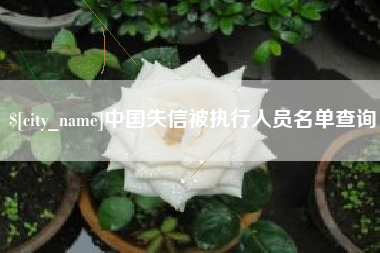 张家口中国失信被执行人员名单查询