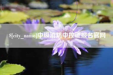 张家口中级消防中控证报名官网