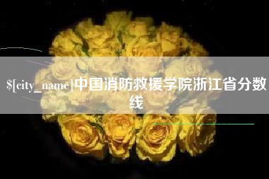 张家口中国消防救援学院浙江省分数线
