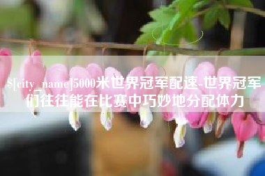 张家口5000米世界冠军配速-世界冠军们往往能在比赛中巧妙地分配体力