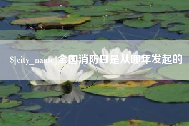 张家口全国消防日是从哪年发起的