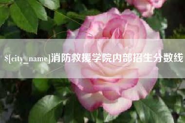张家口消防救援学院内部招生分数线