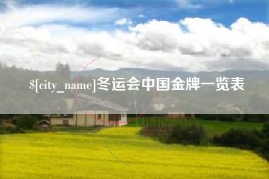 张家口冬运会中国金牌一览表